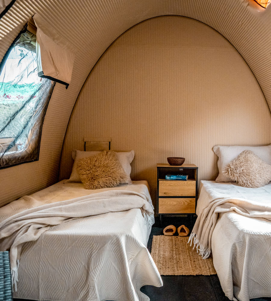 Interior of a MYPÜKA® lodge